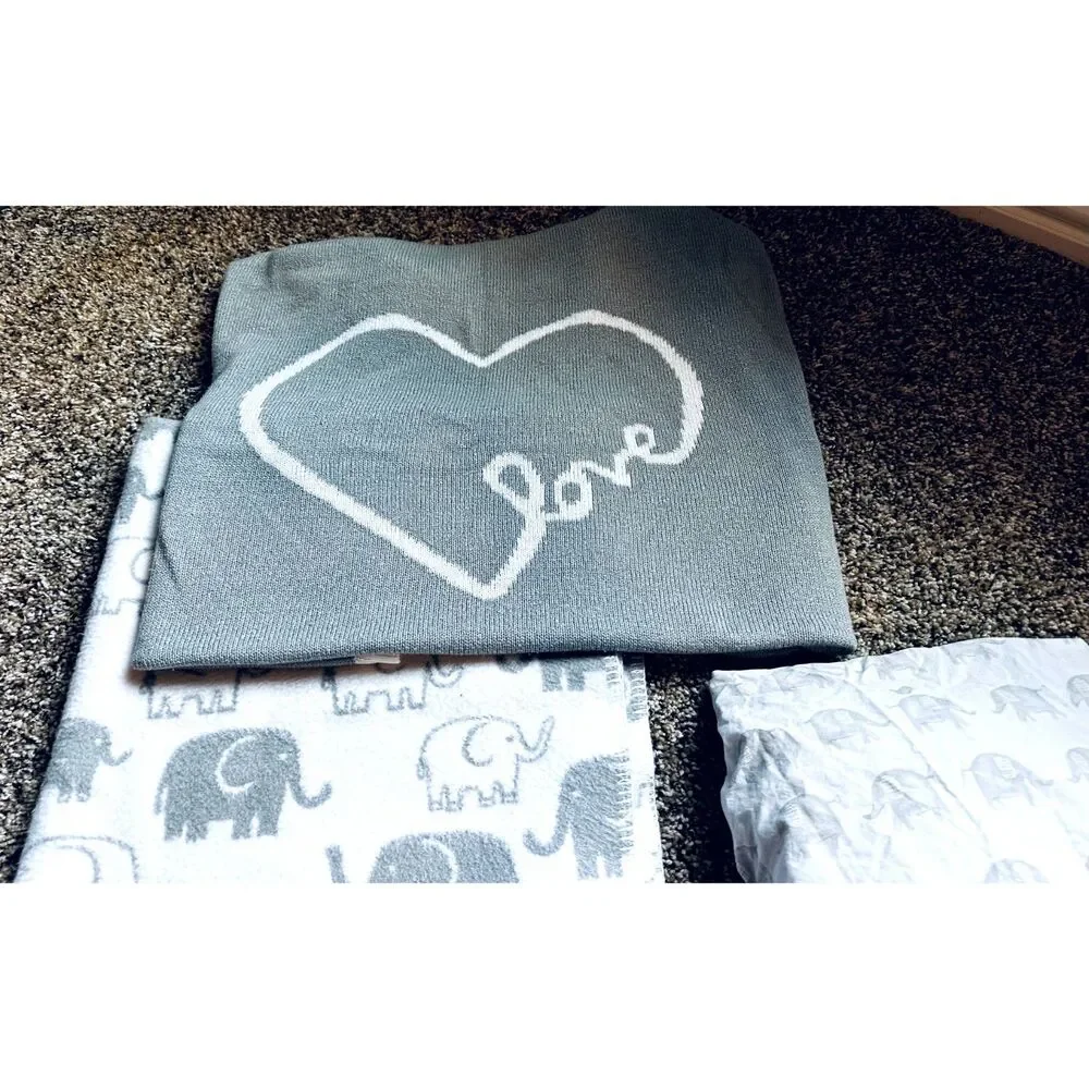 Pottery Barn Baby Crib Set, Elephants